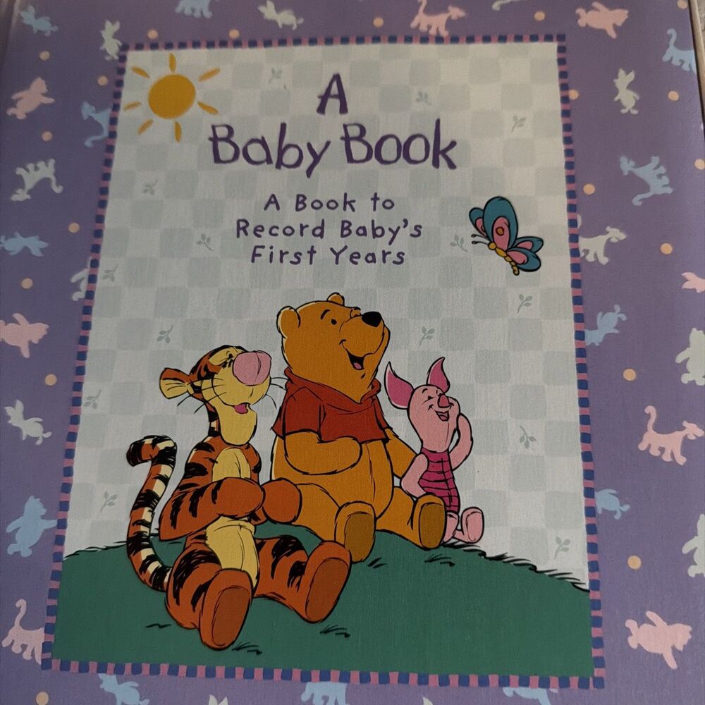 Vintage Disney Winnie-The-Pooh Baby Memory Book Birth To 7 NEW in org box